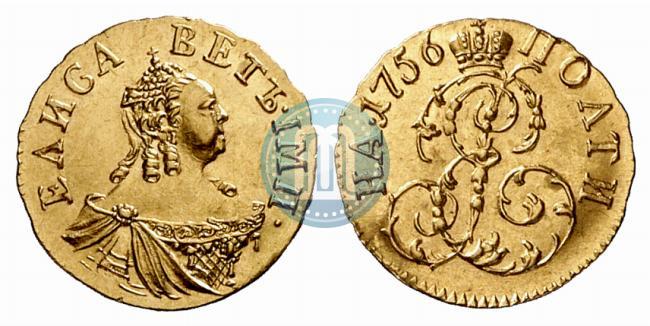 Фото Полтина 1756 года  