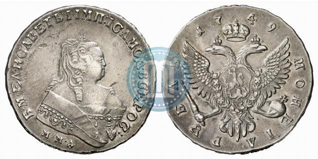 Picture 1 rouble 1749 year ММД 
