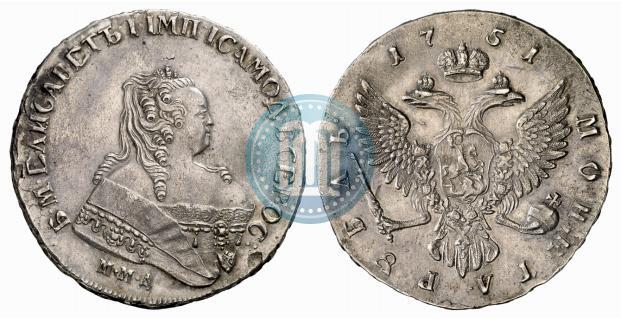 Picture 1 rouble 1751 year ММД 