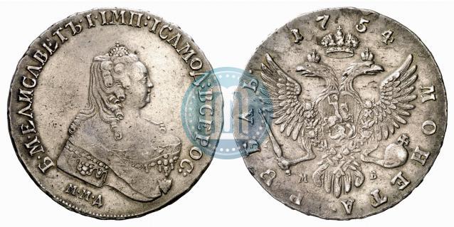 Picture 1 rouble 1754 year ММД-МБ 