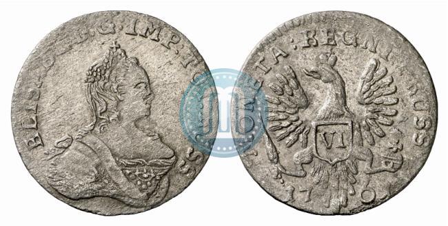 Picture 6 groszy 1761 year  