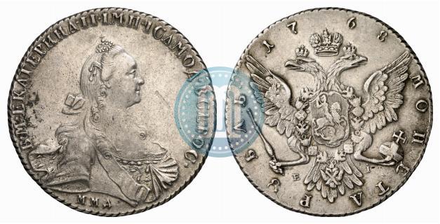 Picture 1 rouble 1768 year ММД-EI 