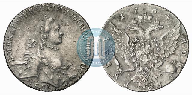 Picture 1 rouble 1764 year СПБ-СА 