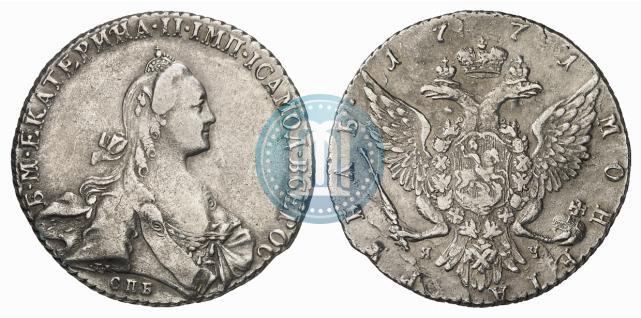 Picture 1 rouble 1771 year СПБ-ЯЧ 
