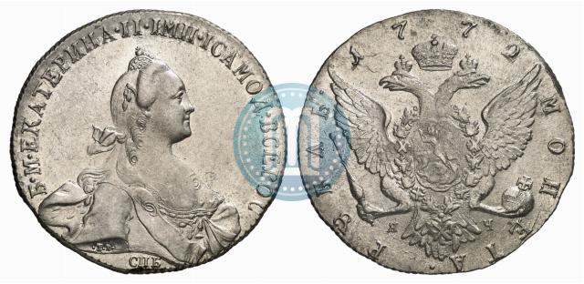 Фото 1 рубль 1772 года СПБ-ЯЧ-Т.I. 