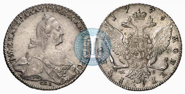 Picture 1 rouble 1776 year СПБ-ЯЧ 