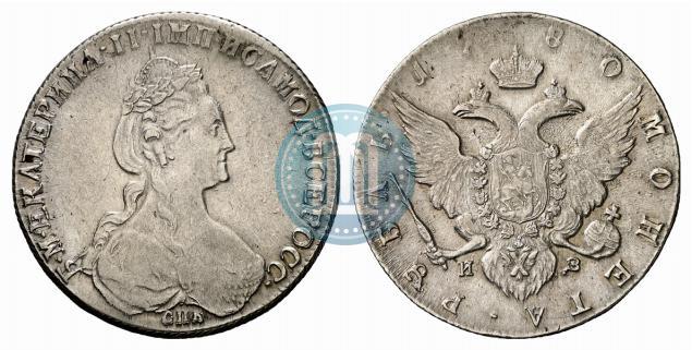 Picture 1 rouble 1780 year СПБ-ИЗ 