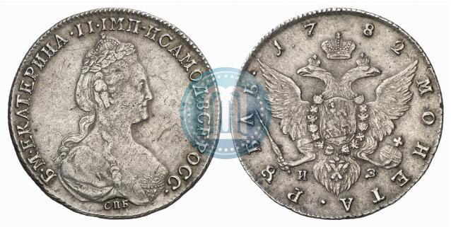 Picture 1 rouble 1782 year СПБ-ИЗ 