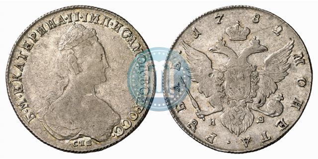 Picture 1 rouble 1782 year СПБ-ИЗ 