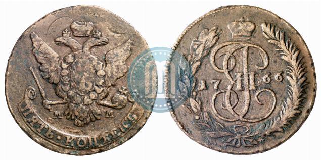Picture 5 kopecks 1766 year ММ 