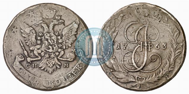 Picture 5 kopecks 1763 year СПМ 