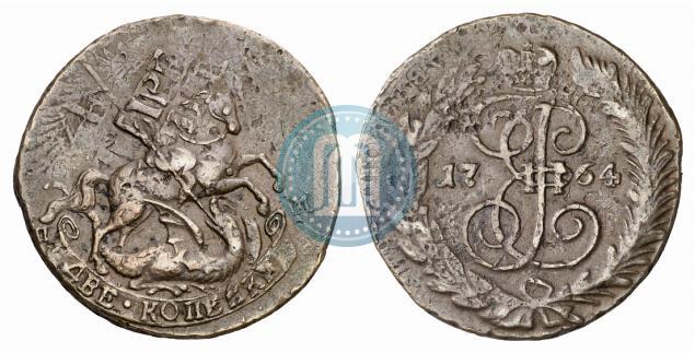 Picture 2 kopecks 1764 year СПМ 