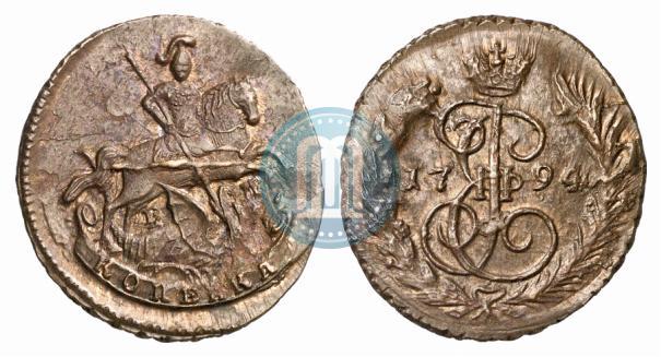 Фото 1 копейка 1794 года ЕМ 