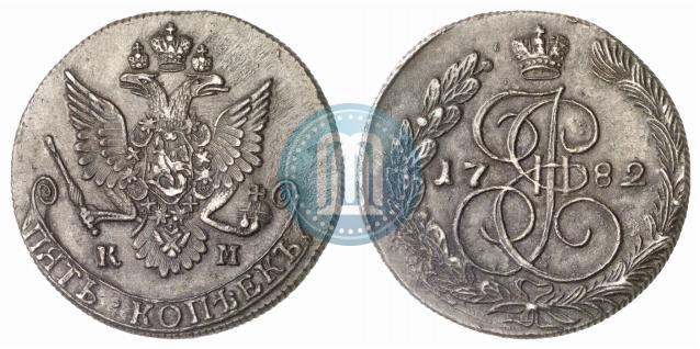 Picture 5 kopecks 1782 year КМ 