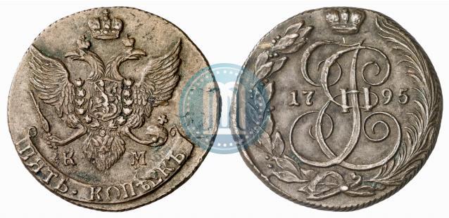 Picture 5 kopecks 1795 year КМ 