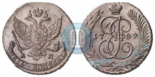 Фото 5 копеек 1789 года АМ 