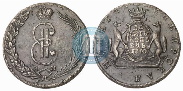 Picture 10 kopecks 1770 year КМ 