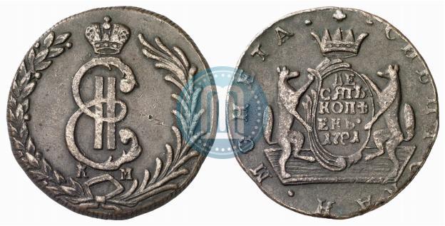 Picture 10 kopecks 1781 year КМ 