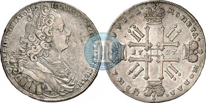 Picture 1 rouble 1727 year  "Moscow type"