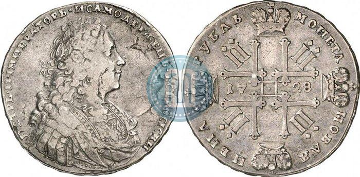 Picture 1 rouble 1728 year  "Type of 1728"