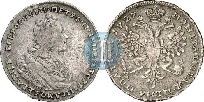 Фото Полтина 1727 года  "Московский тип"
