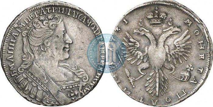 Фото Полтина 1731 года  