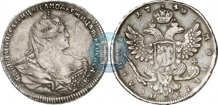 Picture Poltina 1740 year  "Moscow type"