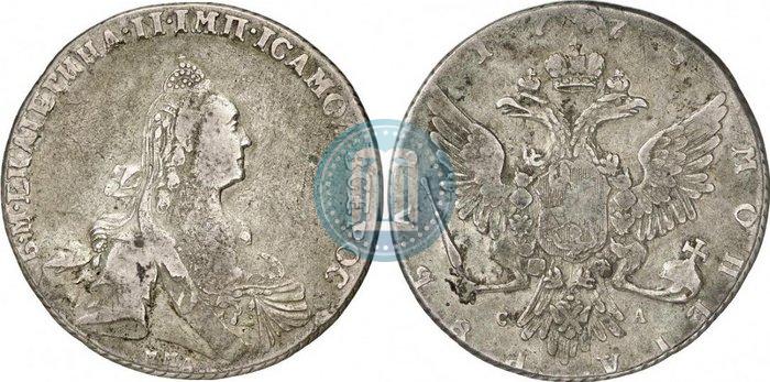Picture 1 rouble 1775 year ММД-СА 