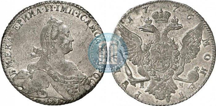 Picture 1 rouble 1776 year СПБ-ЯЧ 