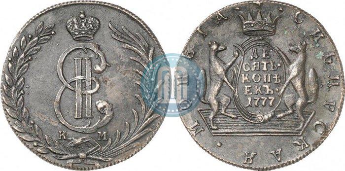 Picture 10 kopecks 1777 year КМ 