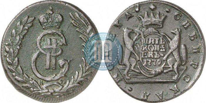 Фото 5 копеек 1779 года КМ 