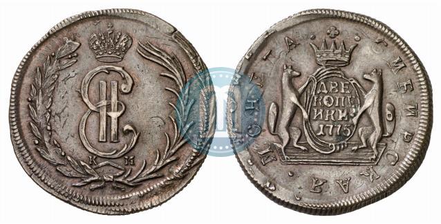 Picture 2 kopecks 1775 year КМ 