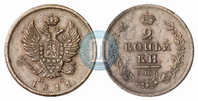 Picture 2 kopecks 1811 year СПБ-ПС 