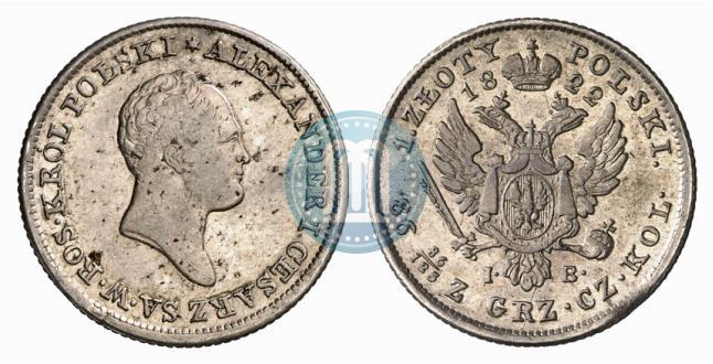 Picture 1 złoty 1822 year IB 