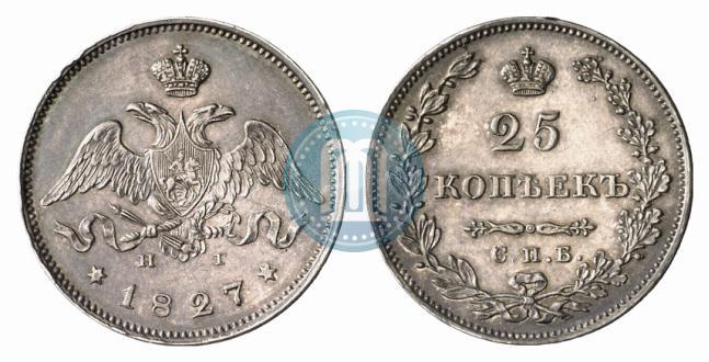 Picture 25 kopecks 1827 year СПБ-НГ 