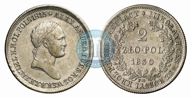 Picture 2 złote 1830 year FH 