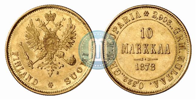 Picture 10 markkaa 1878 year S 