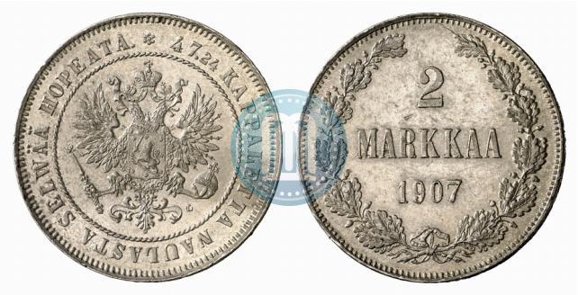 Picture 2 markkaa 1907 year L 
