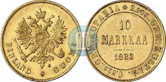 Picture 10 markkaa 1882 year S 