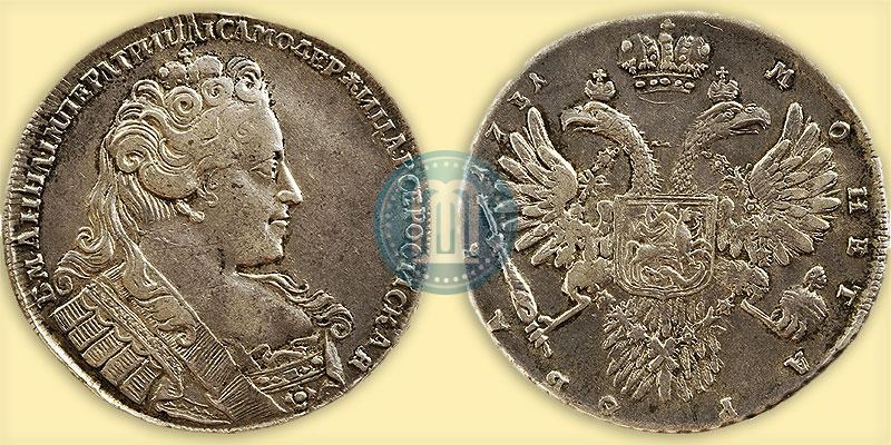 Picture 1 rouble 1731 year  