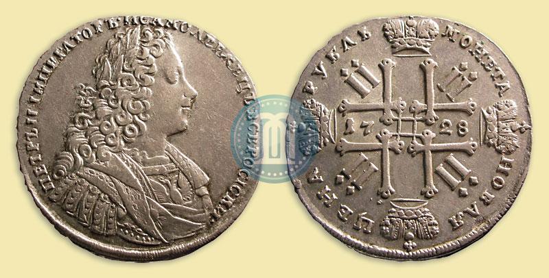 Фото 1 рубль 1728 года  "Тип 1728"