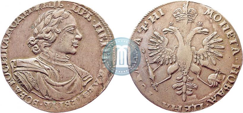 Picture 1 rouble 1718 year OK-L 