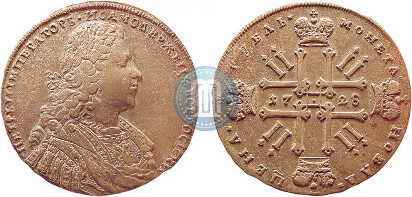 Фото 1 рубль 1728 года  "Тип 1728"