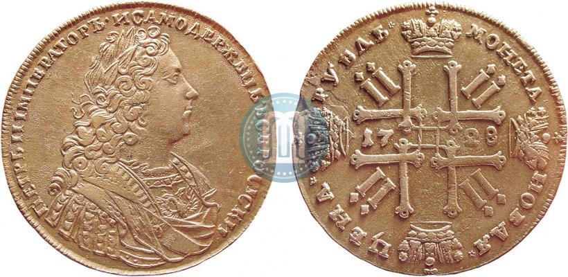 Picture 1 rouble 1728 year  "Type of 1728"