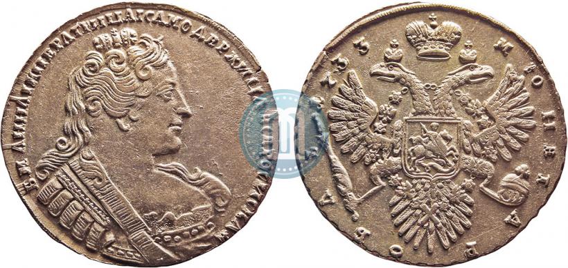 Picture 1 rouble 1733 year  