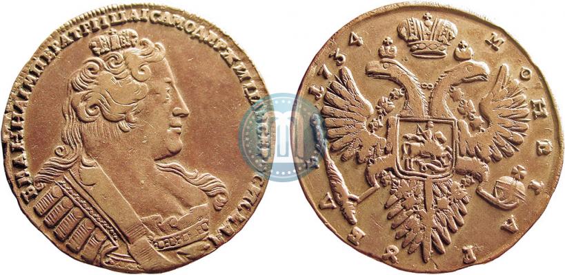 Picture 1 rouble 1734 year  "Type of 1732"