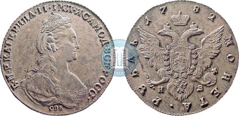 Picture 1 rouble 1782 year СПБ-ИЗ 