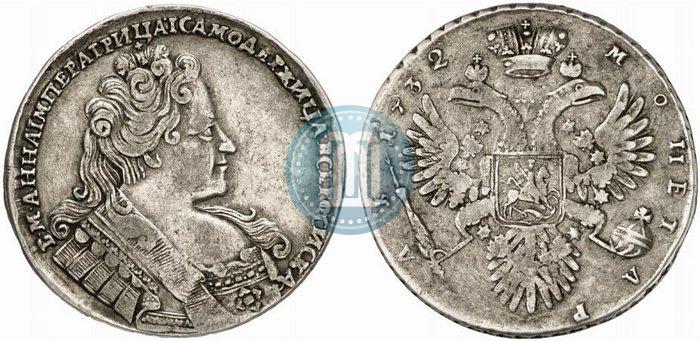 Фото 1 рубль 1732 года  