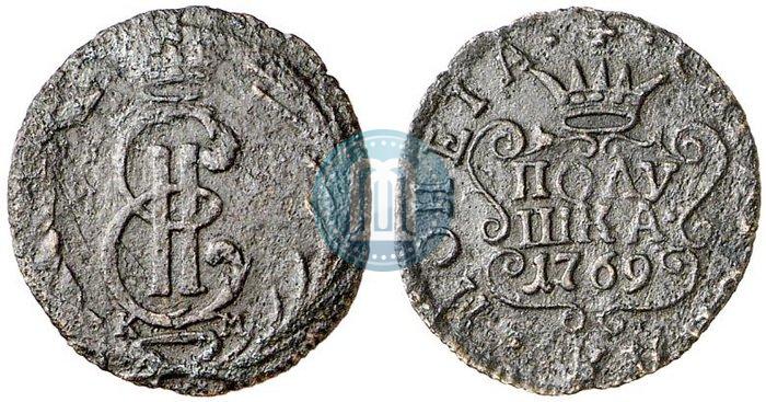 Фото Полушка 1769 года КМ 