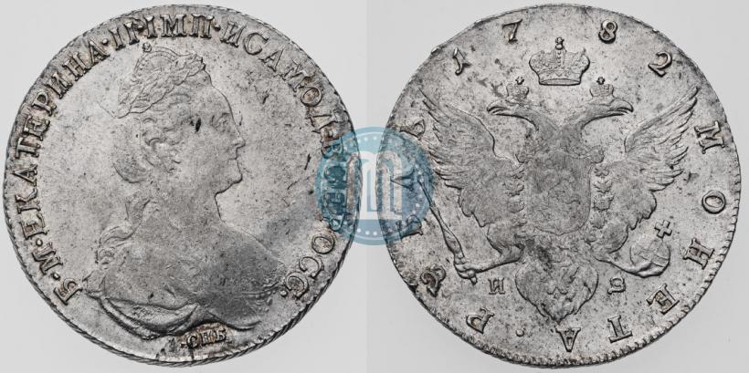 Picture 1 rouble 1782 year СПБ-ИЗ 